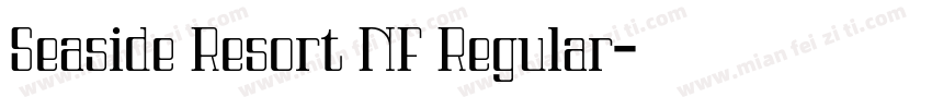 Seaside Resort NF Regular字体转换